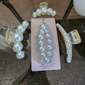 Pearl Hair Clip Bundle